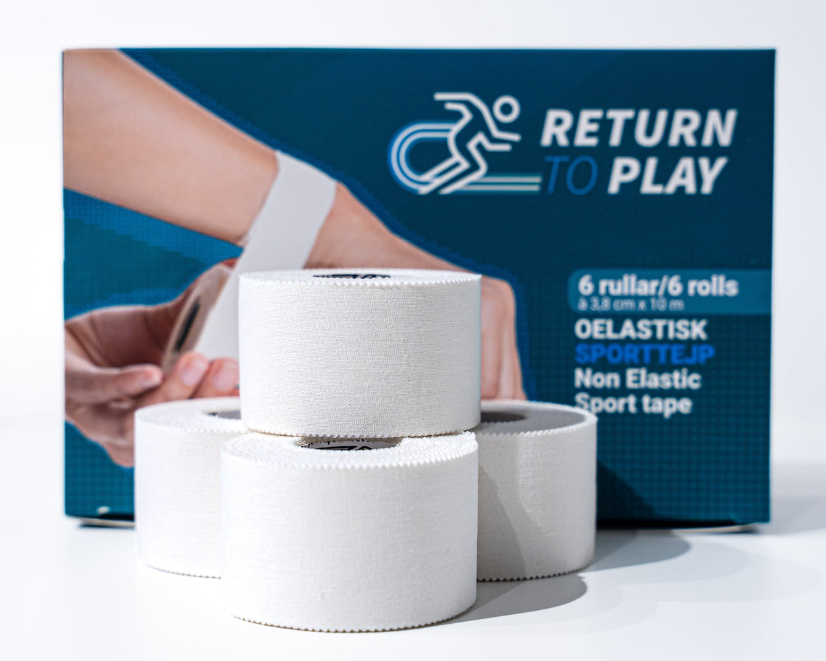Sporttejp Vit 6 rullar/förpackning (3,8cm x 10m)
