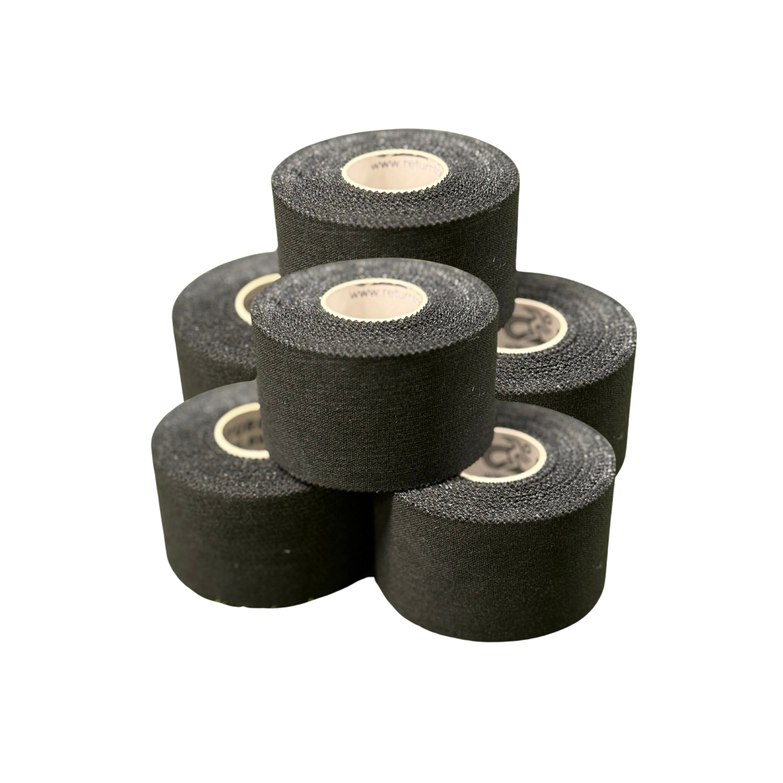 Sporttejp Svart 6 Rullar/förpackning (3,8cm x 10m)