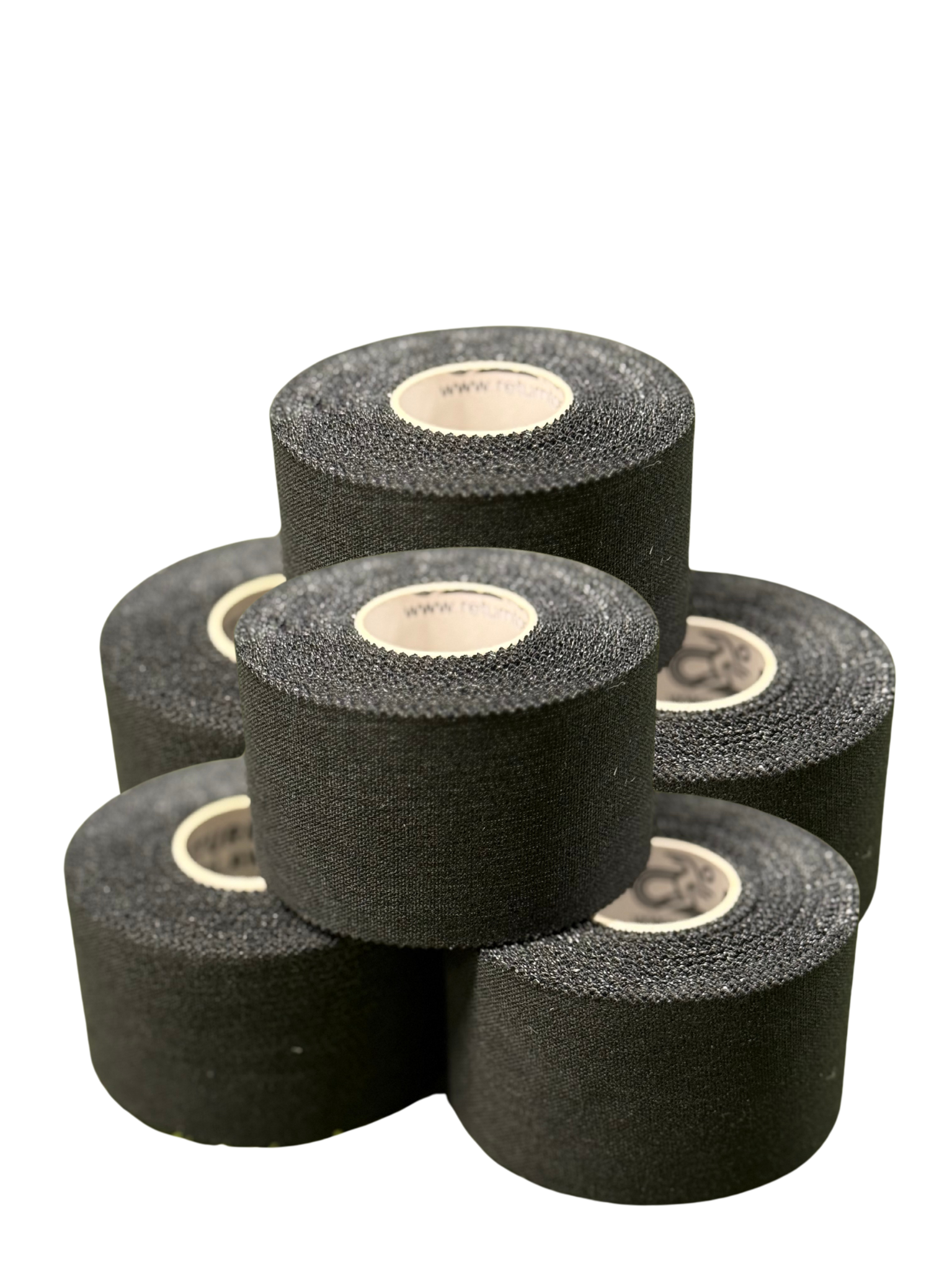 Sporttejp Svart 6 Rullar/förpackning (3,8cm x 10m)